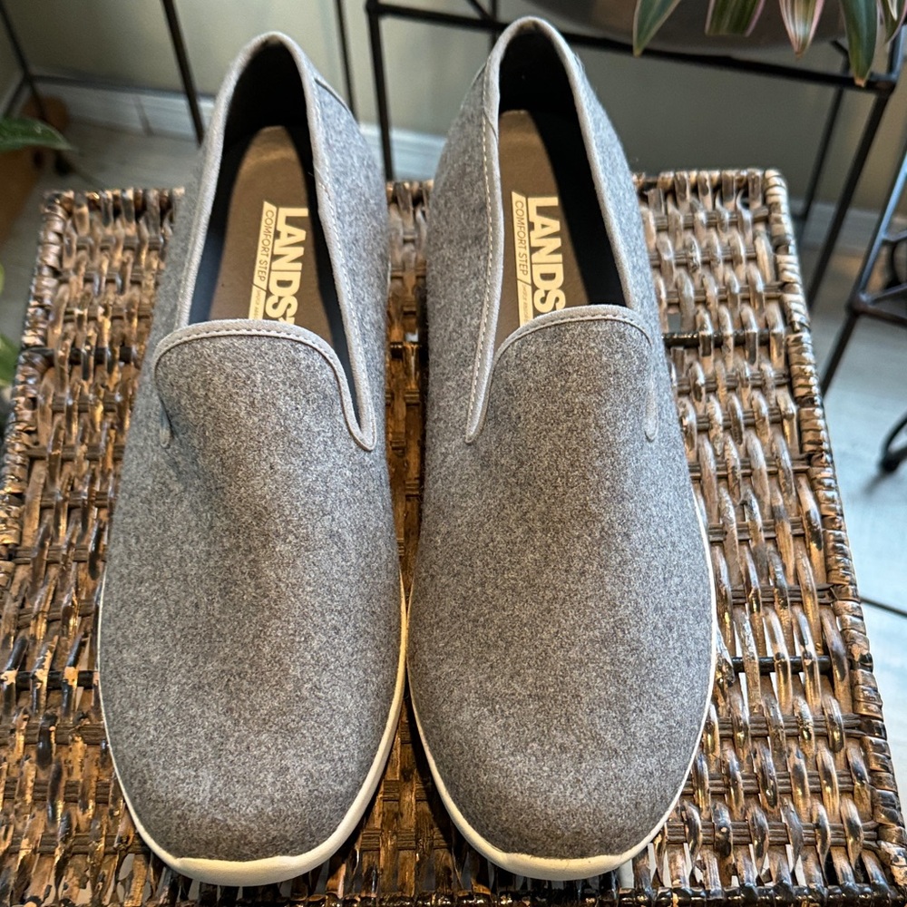 Lands' End Comfort Step Slip-On Shoes‎ Wool Women’s Size 11 New